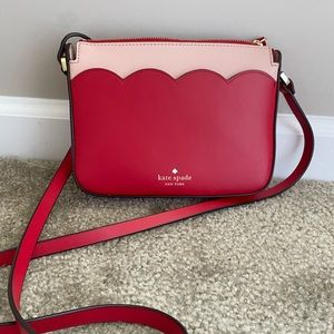 Kate Spade red and pink small crossbody bag